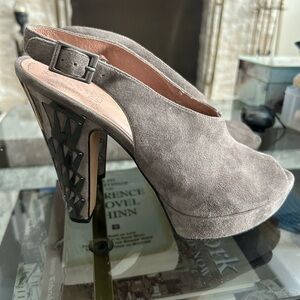 Vince Camuto Gray Suede Women's Heels